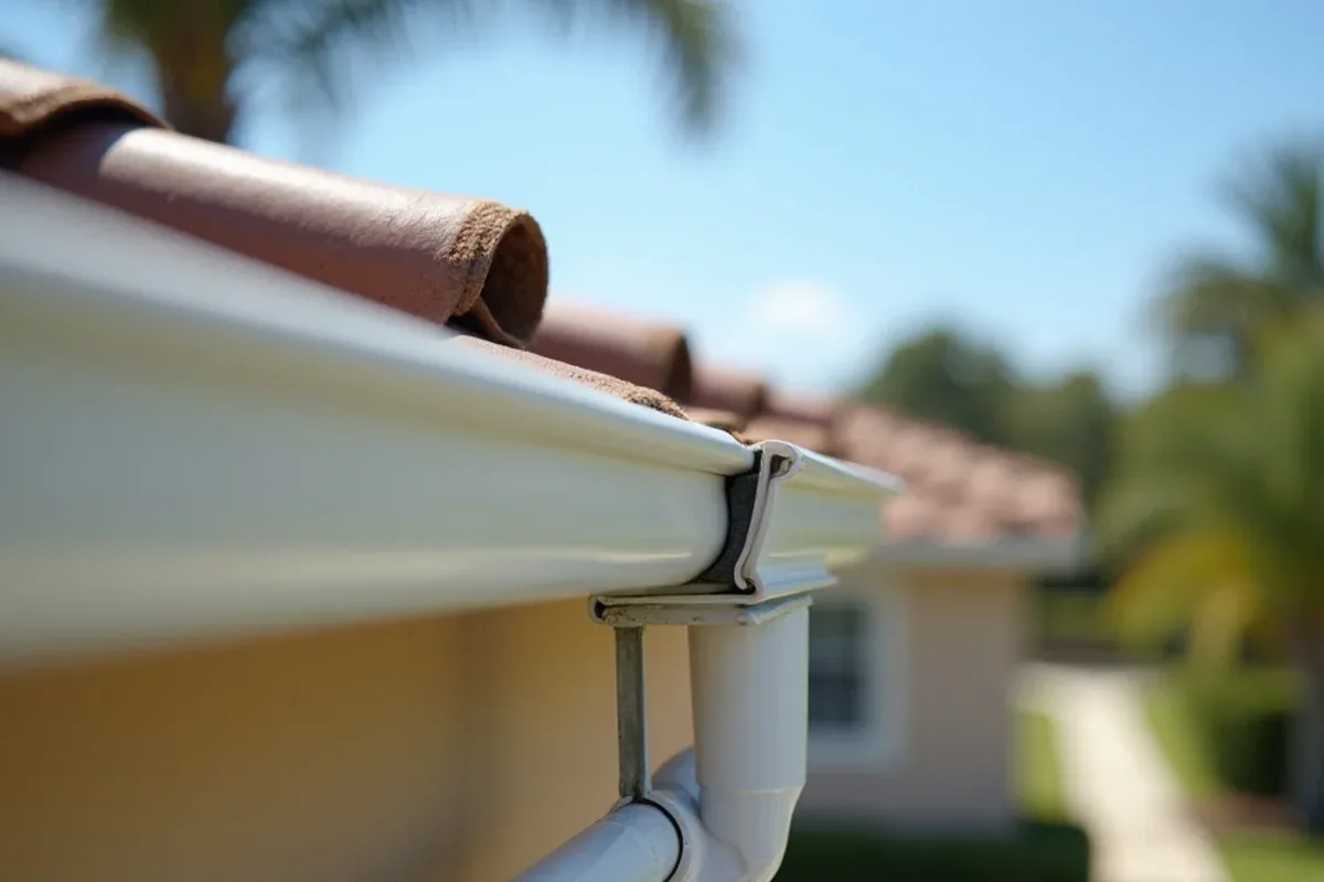Aluminum gutter dipping between hangers despite a newer hanger added mid-run